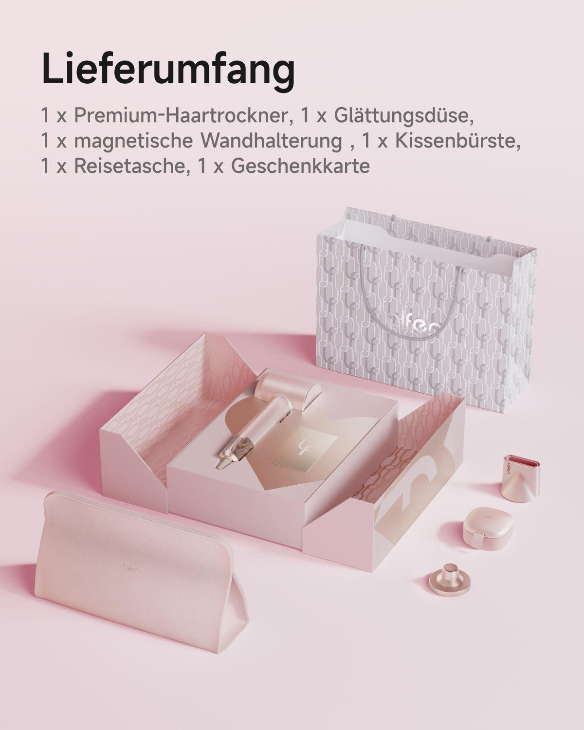 Laifen Premium Hochgeschwindigkeits-Haartrockner Love-Bound Box - Laifen-DE