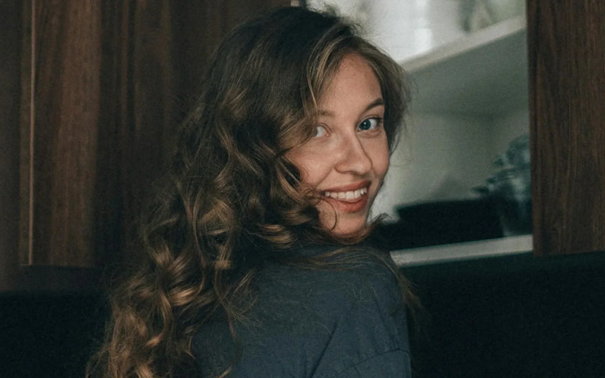 Locken mit Föhn machen
